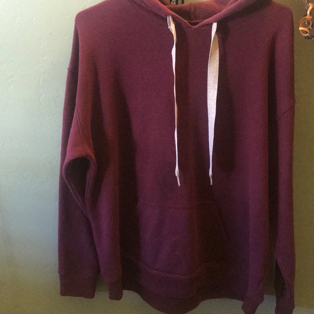 Burgundy hoodie